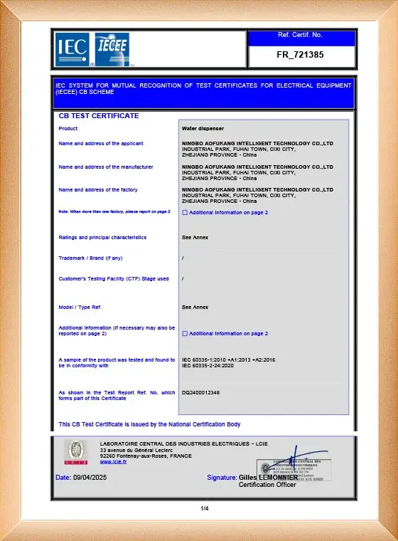 RoHS Certification – Hazardous Substance Compliance