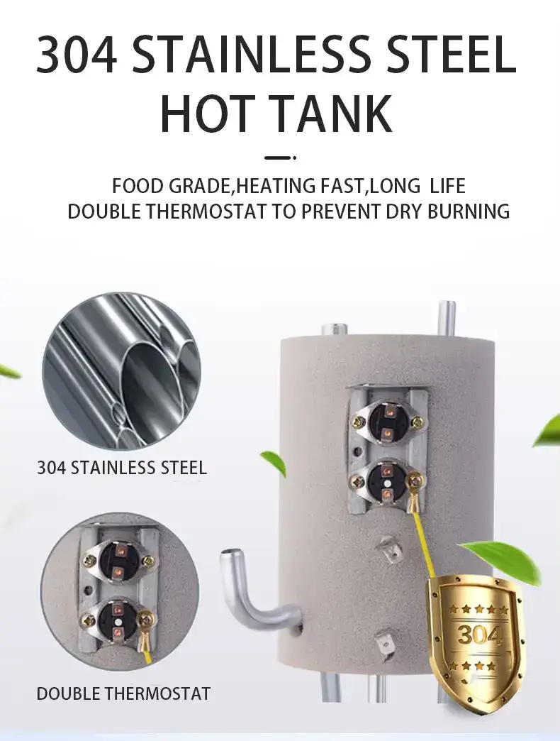 Hot and Cold RO Water Dispenser angled view